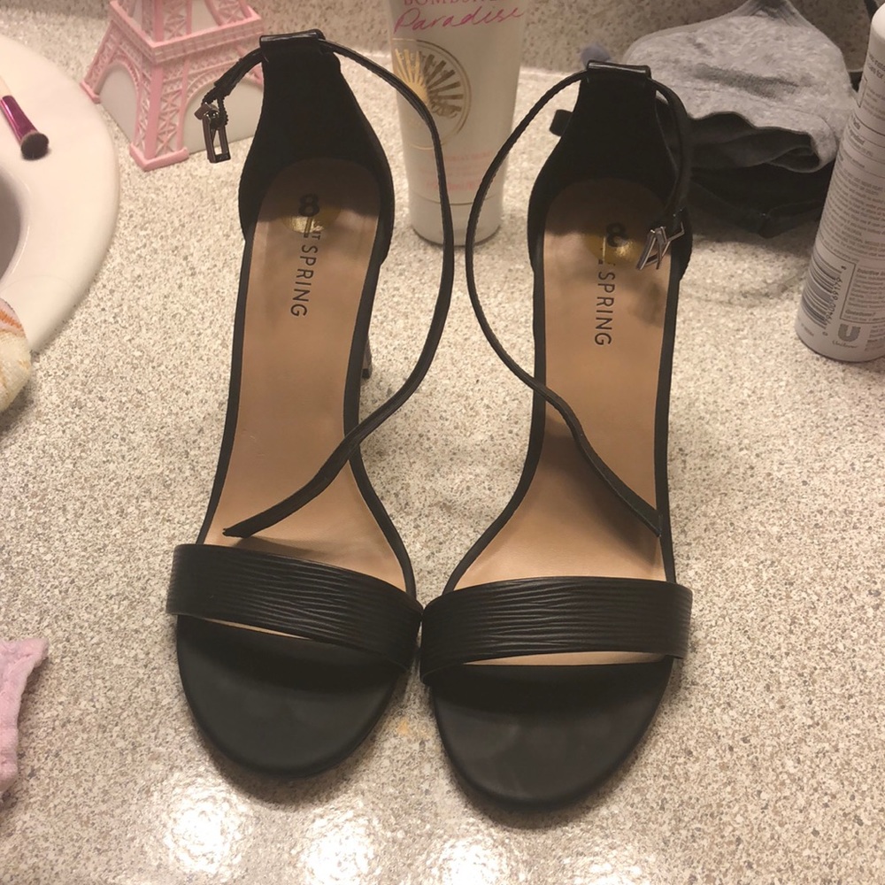 black heels